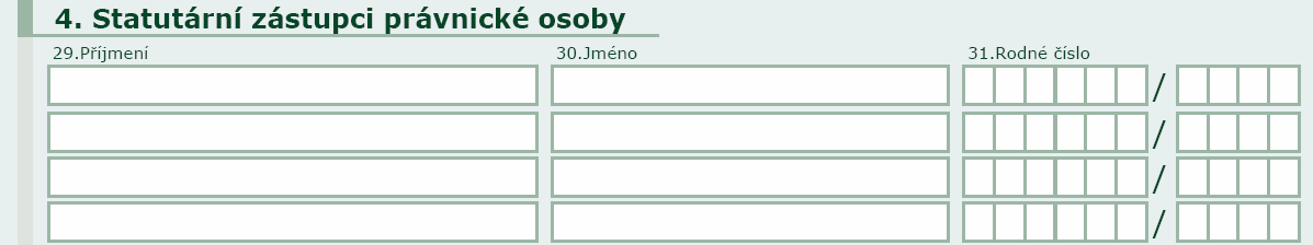 statutární zástupce právnické osoby, jsou