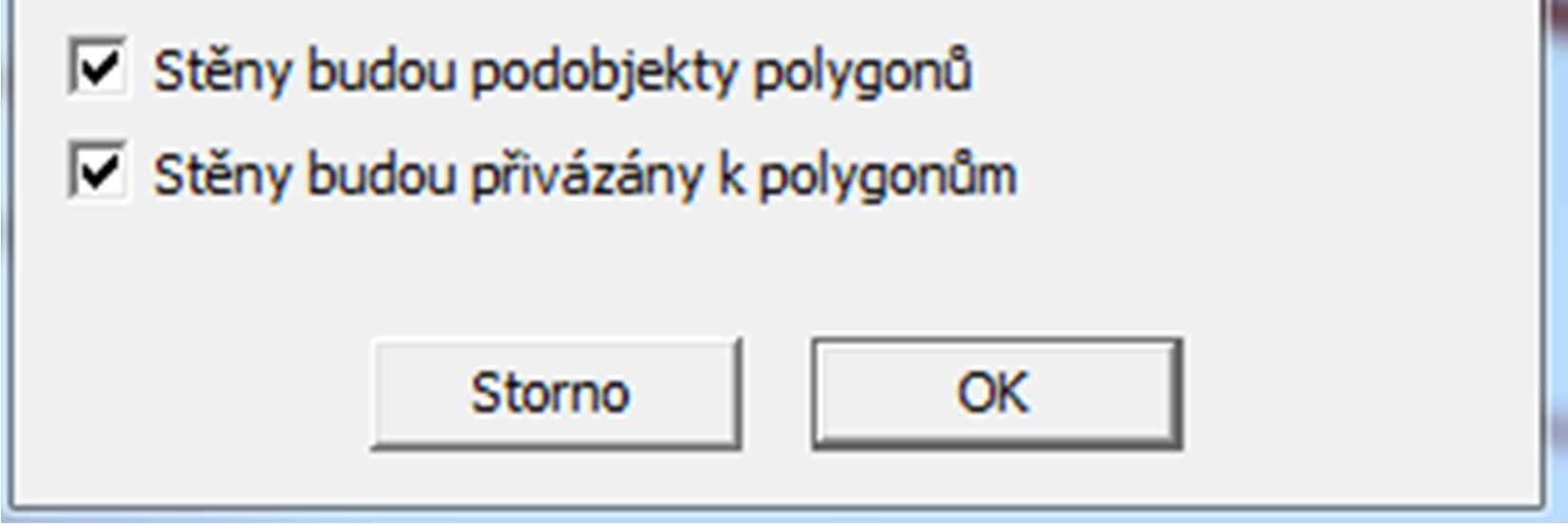 Dále je ptřeba zavést bjekty d mdelu: Nastavení Objekty Stěnvé Imprt stěn (br. 23).