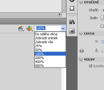 Ikony na pracovní ploše První ikona klapky nám ukazuje veškeré scény ve kterých animaci tvoříme, v této ikoně si pohodlně vybereme potřebnou scénu.