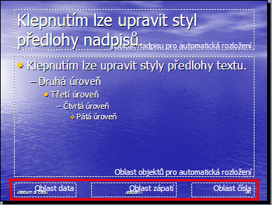 Předloha snímku Přidávání textu na všechny snímky