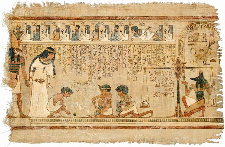 Papyrus - predchodca dnešného papiera pochádzajúci zo šachora papyrusového