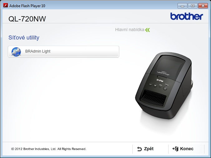 31 6 Instalace a používání jiných programů Tato část objasňuje jak nainstalovat programy BRAdmin Light a P-touch Editor Lite