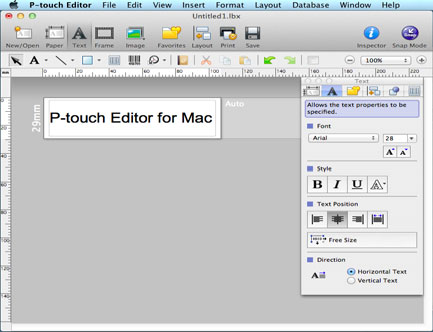 Spuštění z dialogového okna New/Open Když spustíte aplikaci P-touch Editor 5.