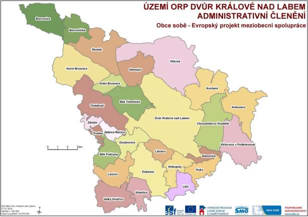 Zpráva o postupu realizace projektu Podpora meziobecní spolupráce SO ORP Dvůr Králové nad Labem (za období 06/2014 04/2015) 1.