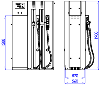 (NGV1) a zvýšeným výkonem do 70 kg/min.(ngv2) BMP40x2.