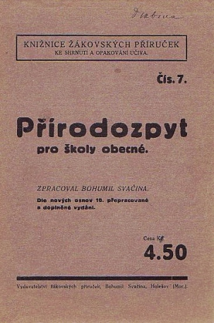 Metoděje Ostrého. Autor věnoval chemické části 35 % z celkového učiva, tradičně obsáhlá kapitola o elektřině zahrnovala 14 % učiva.