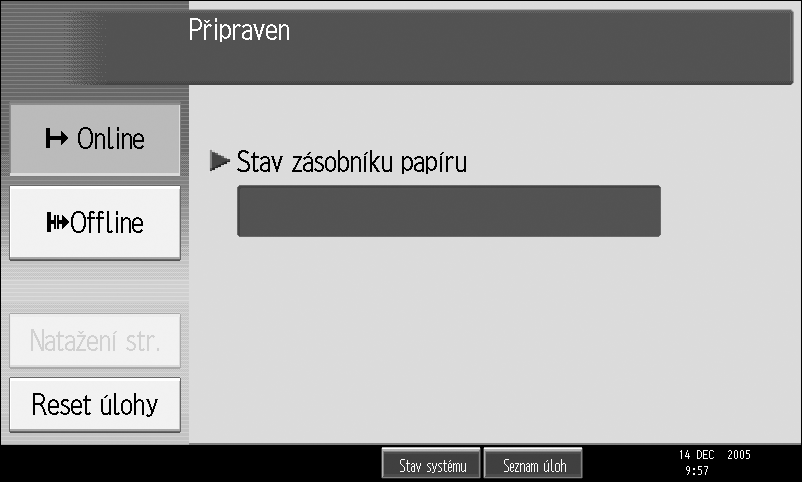 5. [Tiskové úlohy] Stiskem zobrazíte tiskové úlohy odeslané zpoèítaèe. 6. [Protokol chyb] Stiskem zobrazíte protokoly chyb tiskovîch úloh odeslanîch z tohoto poèítaèe. 7. [Seznam úloh spool.