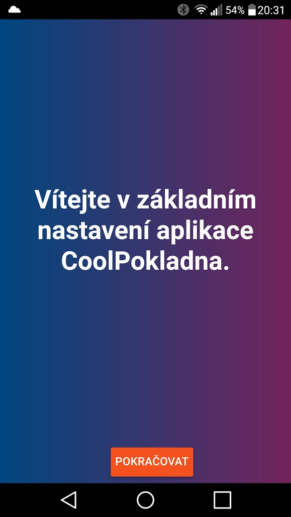 Po instalaci aplikaci spusťte. Poznáte ji podle našeho loga ve Vašich aplikacích.