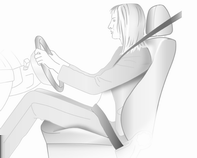 36 Sedadla, zádržné prvky Seďte tak, aby Vaše pánev byla co možná nejblíže k opěradlu. Nastavte vzdálenost mezi sedadlem a pedály tak, aby nohy byly při plném sešlápnutí pedálů mírně pokrčené.