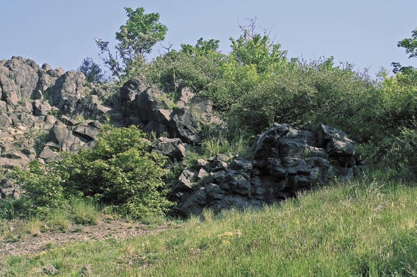 pseudokrasových dutin vytvořených ve vulkanických brekciích Přírodní památka Valeč rozsáhlé naleziště četných minerálů (světové naleziště hyalitu) Ptačí oblast Doupovské hory rozkládá se na území