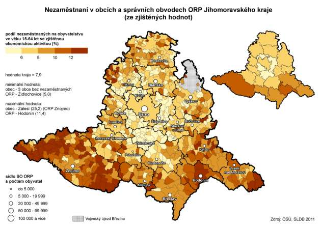 4.2. Ekonomicky aktivní podle věku a vzdělání Nejvíce ekonomicky aktivních osob v kraji je ve věku 30 aţ 40 let Největší část ekonomicky aktivního obyvatelstva v Jihomoravském kraji tvořila ke dni