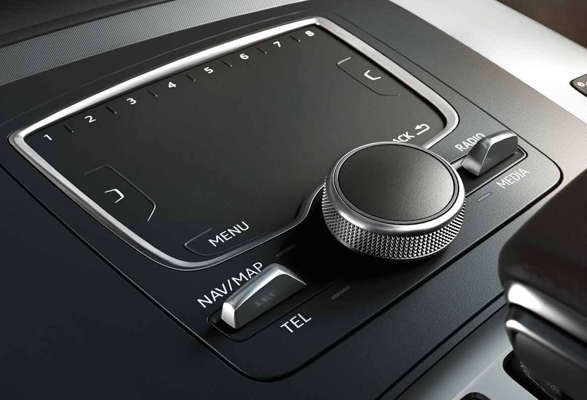 Ovládejte vše gesty prstů nebo hlasovými pokyny. Audi smartphone interface², ³ (na přání) integruje vybraný obsah telefonu do Vašeho Audi a obrazovku přemění na displej smartphonu.