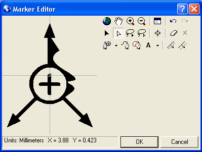 Kartografické bodové symboly V ArcGIS 9.2 mohou uživatelé využít nový editor bodových symbolů Marker editor.