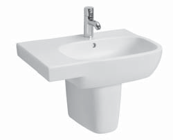 Sanitárna keramika STYLE K dispozícii s povrchom Umývadlo 50 cm 50 x 44 cm O L21950 59,66 71,00 13,0 18 s otvorom pre batériu pre kombináciu s polostĺpom L27100 alebo so spodnou skrinkou 89116, 89127