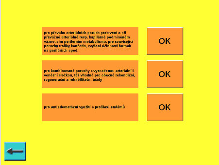 4.2.4 Procedury osvědčené Zkušenosti s používáním přístroje pro vakuově-kompresní terapii ukazují na účelnost využívání předprogramovaných procedur ze složky Procedury osvědčené.