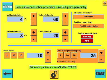 4.2.5 Procedury dle uživatele Přístroj EXTREMITER 2010 edice BETTER FUTURE dovoluje rovněž pracovat s