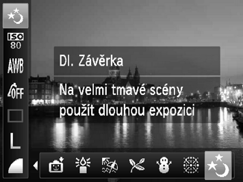 Pořizování dlouhých expozic I v případě, že fotoaparát nerozezná vaši tvář poté, co se připojíte k fotografovaným objektům, dojde po uplynutí přibližně 15 sekund k expozici snímku.