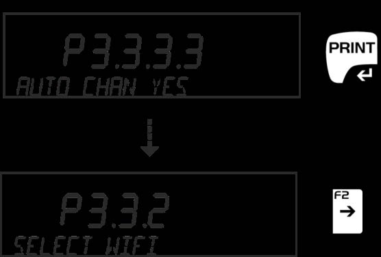 Program váhy automaticky vede uživatele síťovými parametry.