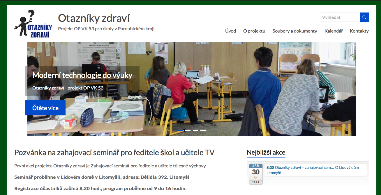 + Projektový web