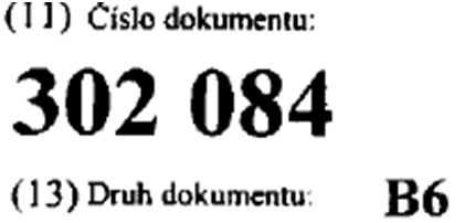 Příklady vyplnění údajů o udělených patentech Příklady číselného označení patentových dokumentů Patentový úřad Patent (B) Patentová přihláška (A) ÚPV 302084 2009-863 změna čísla, v přihlášce rok