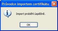 Pokud hash souhlasí, potvrďte instalaci certifikátu tlačítkem Ano.