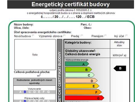 Z histórie vykonávacieho predpisu k HB V rámci energetickej certifikácie budov sa hodnotili a výsledky porovnávali so škálou
