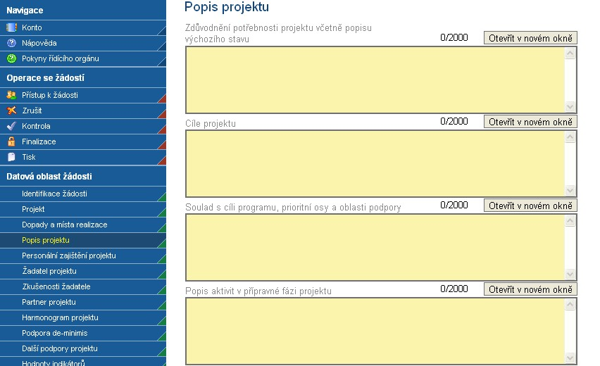 4.4 Popis projektu