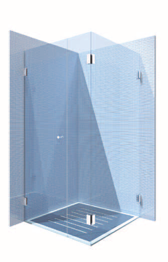 riešenie, najlepšia voľba je tento sprchový kút. Pevná stena má mať minimálne 200 mm.