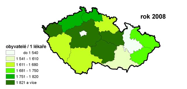 Počet lékařů na 10 000 obyvatel v lůžkové části nemocnic Tab.