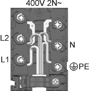 Barvy vodičů L1, L2, L3 = venkovní vodiče, které jsou pod napětím. Zpravidla mají barvu černou nebo hnědou. N = neutrální vodič, zpravidla modrý. Ujistěte se, že je vodič N správně připojen!