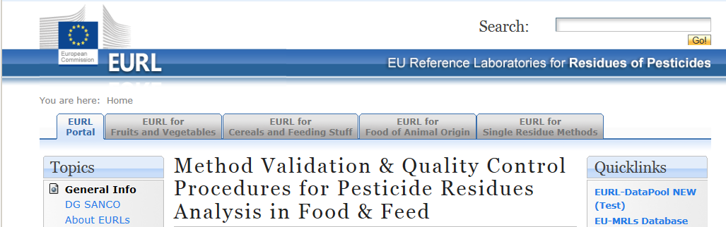 Zajištění kvality výsledků v LRA Normované a validované postupy Spolupráce s EURL-Pesticidy Dodržování pravidel QC, dokument SANCO/12571/2013 Certifikované analytické standardy