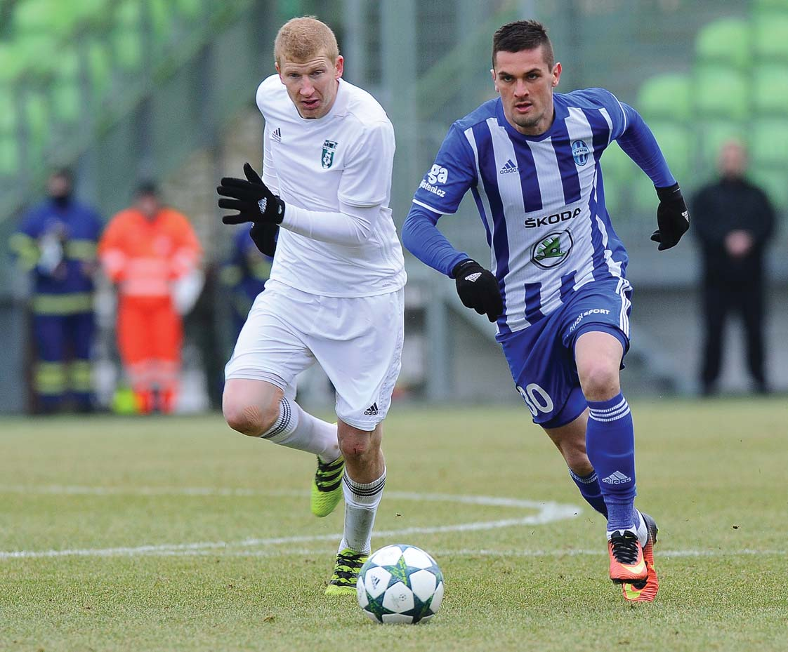 Odveta za srpnovou domácí prohru se nepovedla Vstupní utkání do letošní jarní ligové sezóny MFK Karviná FK Mladá Boleslav 1:1 bylo dramatické od první do poslední minuty a po bezgólovém poločasu