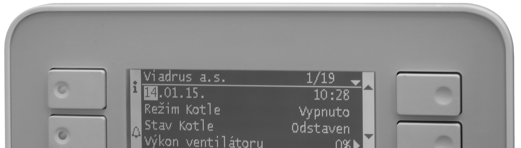 6.2 Ovládací jednotka POL 871 k řídicí jednotce Climatix Ovládací jednotku není možno použít jako prostorový přístroj. 6.2.1 Umístění a připojení k řídicí jednotce Climatix Umístění Vhodné umístění ovládací jednotky je na čelní nebo boční straně zásobníku paliva kotle HERCULES DUO.