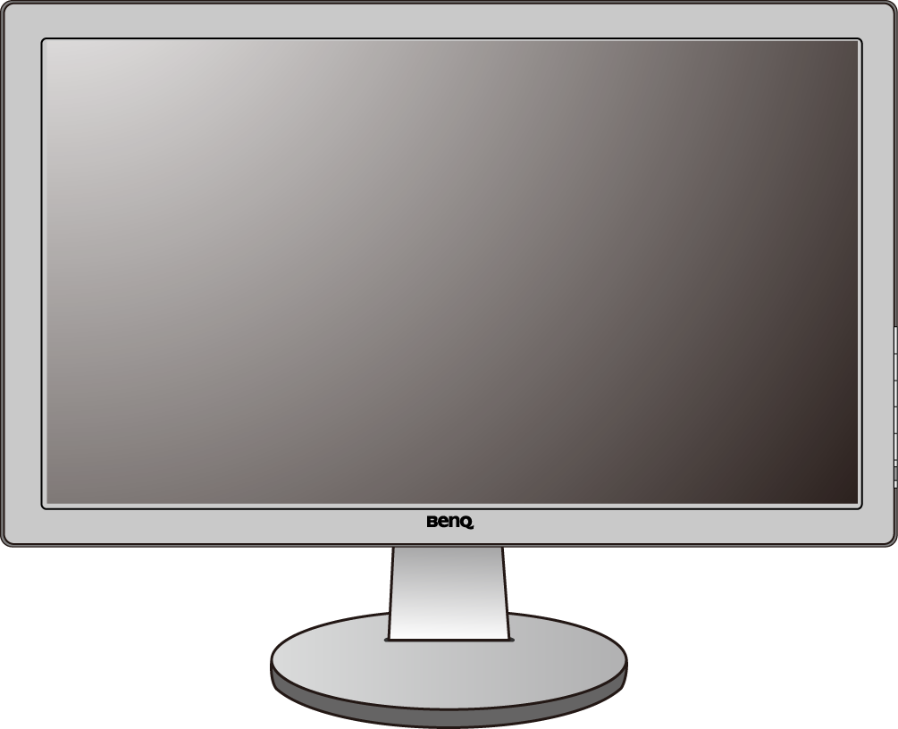 Poznejte svůj monitor Čelní pohled 1 1. Ovládací tlačítka 2. Tlačítko napájení 2 Zadní pohled 3 3 3. Reproduktory (pro modely s reproduktory) 4.