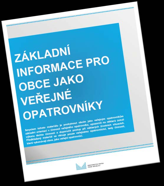 Publikace Publikace Základní informace pro obce jako veřejné opatrovníky je zdarma k rozebrání