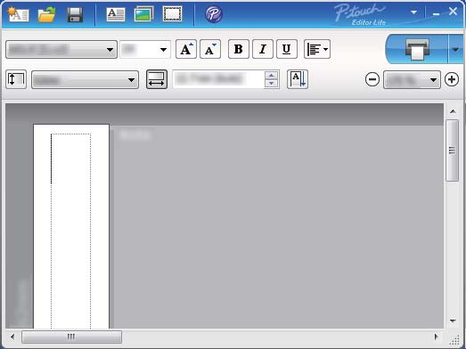 Jak používat aplikaci P-touch Editor Lite (pouze systém Windows ) 3 3 Zobrazení štítku Zobrazení Funkce Toto zobrazení štítku se