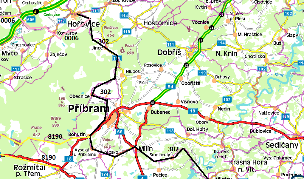 ŽELEZNIČNÍ DOPRAVA Pouze 4 obce Bratkovice, Čenkov, Jince a Trhové Dušníky mají k dispozici i železniční dopravní síť, jedná se o Trať č. 200 Zdice Protivín.