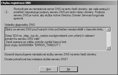 Vytvoření doménových struktur, stromů domén a podřízených domén 65 perties) a poté poklepejte na položku Protokol TCP/IPv4 (Internet Protocol verze 4), proveďte potřebné změny a klepněte na tlačítko