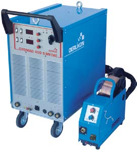 CITOMAG 400 S MV (W) a 500 S (W) Zariadenie na zváranie metódou MIG/MAG, plynulá regulácia, samostatný podávač drôtu pre intenzívne práce v priemysle.