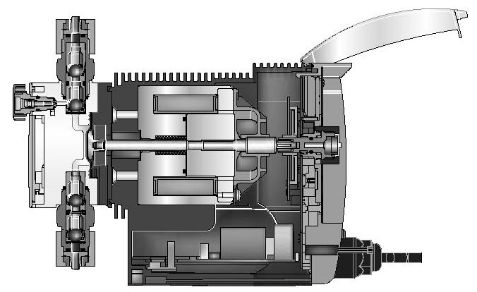 1.0 Přehled solenoidových dávkovacích čerpadel Princip funkce / charakteristika Spínáním a vypínáním napájení solenoidu vzniká přímočarý vratný pohyb hřídelky solenoidu.