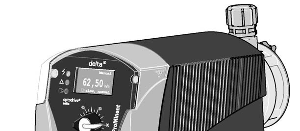 1.4 delta - membránová dávkovací čerpadla 1.4.1 delta - dávkovací čerpadla s řízeným solenoidem kontinuální nepřetržité nebo pulzní dávkování programovatelná doba trvání sacího a výtlačného zdvihu