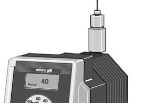 1.5 mikro g/ 5 - přesná plunžrová dávkovací čerpadla 1.5.1 mikro g/5 - přesná plunžrová dávkovací čerpadla výkonový rozsah 150 1500 ml/hod, 40 6 bar plynule nastavitelný objem zdvihu v rozmezí 1 500