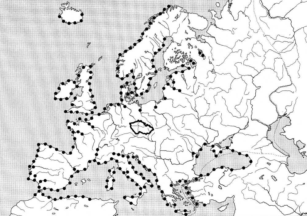 Acipenser sturio jeseter velký 1858-1870 Acipenser gueldenstaedtii jeseter ruský Labe, Odra 19.