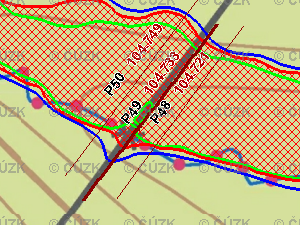 8 Převýšení mostovky nad Q100-0.42 616.8 0 0 617.09 0.29 0.3 617.27 0.47 0.6 617.53 0.73 1.2 617.