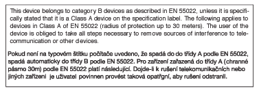 6. Informace o regulaci Commission Federale de la Communication(FCC Declaration) Cet équipement a été testé et déclaré conforme auxlimites des appareils numériques de class B,aux termes de l'article