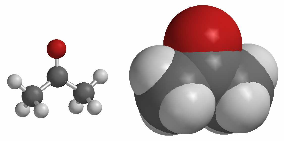 5. Aceton je sloučenina velmi dobře rozpustná ve vodě.