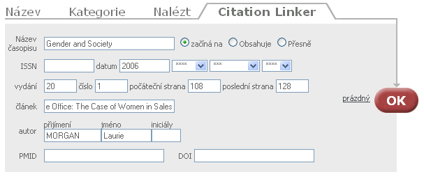 b. Přesuňte se do sekce Můj prostor Uložené dotazy. Klikněte na ikonu a vyplňte potřebné údaje. 3. Úkol 3: a. Přejděte do sekce Nelézt zdroje.