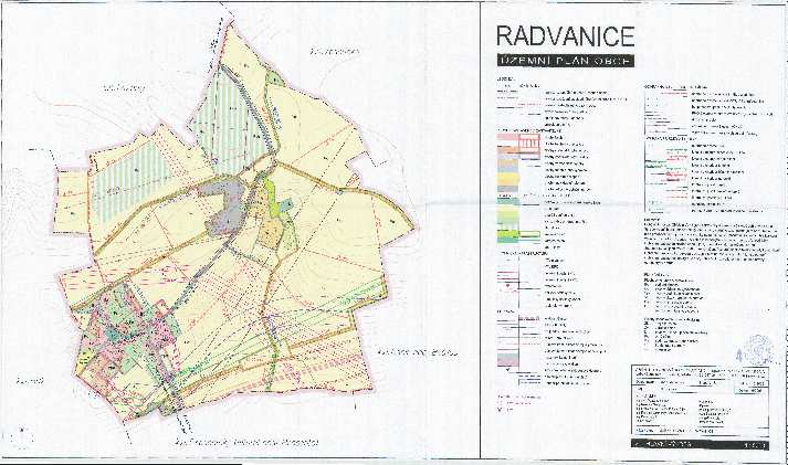 7.2.1 Vstupní data Územní plán obce Radvanice z roku 2006 byl vytvořen v CAD programu, k dispozici však původní geografická vektorová data nebyla.