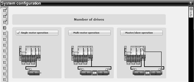 Uvedení do provozu Uvedení systému MOVIAXIS do provozu jednomotorový provoz I 0 5 5.9.