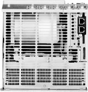 zdola [1] Systémová sběrnice [2] Stínicí svorky elektroniky [15] X18: Měření síťového napětí X9a: Vstup, zelený konektor na kabelu [3] X12: Systémová sběrnice CAN [16] X19: Spínač "síť zap"